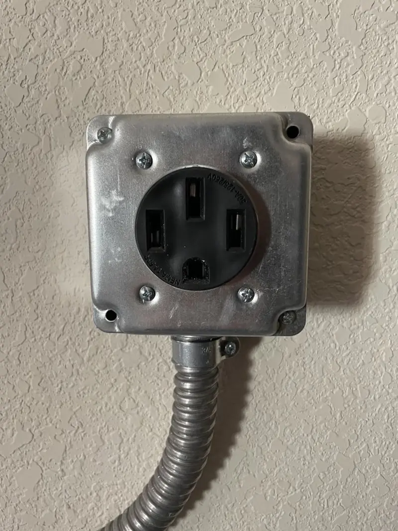 NEMA 14-50 outlet installed for Smart Home Electrical in Irondale